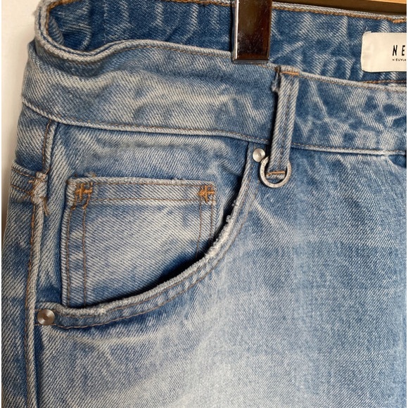 Neuw Denim, Lexi Emile Battu High Rise Destroyed Raw Hem Jeans Size 31 EUC - Picture 6 of 7